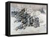 Japanese Attack on a Hospital Train Near Port Arthur, Manchuria, Russo-Japanese War, 1904-null-Framed Stretched Canvas