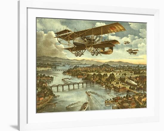 Japanese Attack Red Army in Air Land and Sea Attacks-null-Framed Art Print