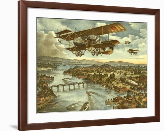 Japanese Attack Red Army in Air Land and Sea Attacks-null-Framed Art Print