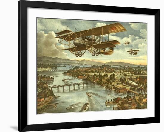 Japanese Attack Red Army in Air Land and Sea Attacks-null-Framed Art Print