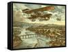 Japanese Attack Red Army in Air Land and Sea Attacks-null-Framed Stretched Canvas