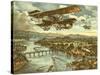 Japanese Attack Red Army in Air Land and Sea Attacks-null-Stretched Canvas