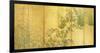 Japanese Autumn Grasses, Six-Fold Screen, Early Edo Period-null-Framed Premium Giclee Print