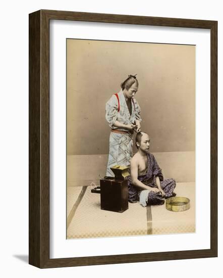 Japanese Barber-null-Framed Photographic Print