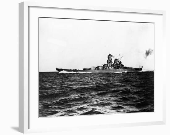 Japanese Battleship Yamato.-null-Framed Photographic Print