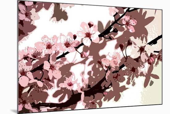 Japanese Blossom-Sarah O'Toole-Mounted Giclee Print