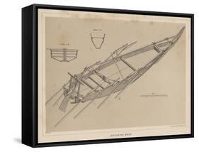 Japanese Boat, 1855-Miner Kilbourne Kellogg-Framed Stretched Canvas