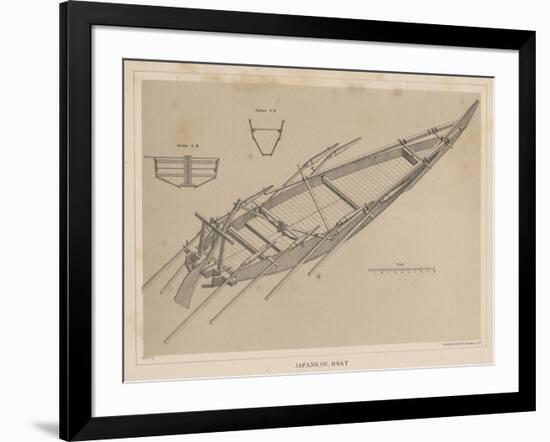 Japanese Boat, 1855-Miner Kilbourne Kellogg-Framed Giclee Print