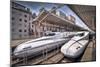 Japanese Bullet Trains-null-Mounted Art Print