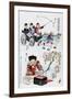 Japanese Cartoon, 1895-Kiyochika Kobayashi-Framed Giclee Print