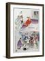 Japanese Cartoon, C. 1895-Kobayashi Kiyochika-Framed Giclee Print