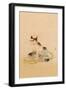 Japanese Cat Bathing-null-Framed Art Print