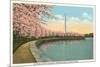 Japanese Cherry Blossoms, Riverside Drive-null-Mounted Art Print