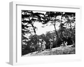 Japanese Children Playing with Bows, Korea, 1900-null-Framed Giclee Print