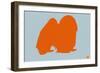 Japanese Chin Orange-NaxArt-Framed Art Print