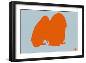 Japanese Chin Orange-NaxArt-Framed Art Print