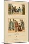 Japanese Civil Costumes and Transportation-Racinet-Mounted Art Print