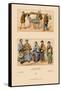 Japanese Civil Costumes and Transportation-Racinet-Framed Stretched Canvas