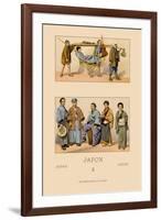 Japanese Civil Costumes and Transportation-Racinet-Framed Art Print