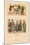 Japanese Civil Costumes and Transportation-Racinet-Mounted Art Print