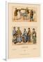 Japanese Civil Costumes and Transportation-Racinet-Framed Art Print