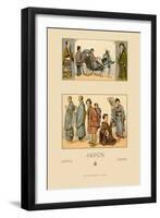 Japanese Civil Costumes and Transportation-Racinet-Framed Art Print