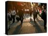 Japanese Commuters Walk Through a Tokyo Street on Their Way to the Train Stations-David Guttenfelder-Stretched Canvas