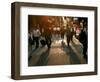 Japanese Commuters Walk Through a Tokyo Street on Their Way to the Train Stations-David Guttenfelder-Framed Photographic Print