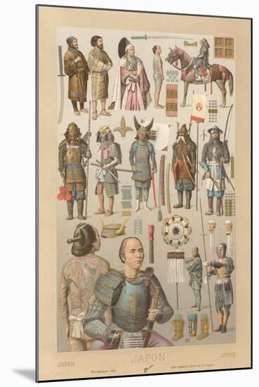 Japanese Costumes-null-Mounted Art Print