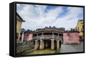 Japanese Covered Bridge, UNESCO World Heritage Site, Hoi An, Vietnam, Indochina-Yadid Levy-Framed Stretched Canvas