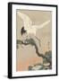 Japanese Crane on Pine Branch, 1900-30-Ohara Koson-Framed Art Print