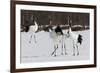 Japanese Cranes, Hokkaido, Japan-Art Wolfe-Framed Photographic Print