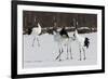 Japanese Cranes, Hokkaido, Japan-Art Wolfe-Framed Photographic Print