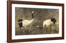 Japanese Cranes-Helene Whitwell-Framed Premium Giclee Print