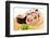 Japanese Cuisine - Sushi Roll with Salmon, Shrimps, Eel and Tobiko Inside. Nori Outside-svry-Framed Photographic Print