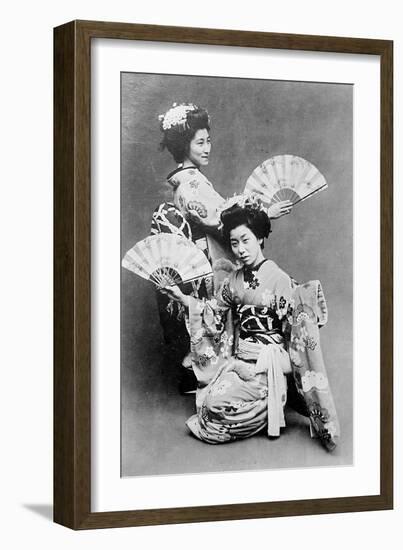Japanese Dancers 1930s-null-Framed Photographic Print