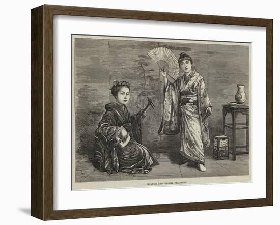 Japanese Dancing-Girl Practising-null-Framed Giclee Print