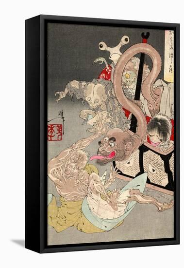 Japanese Demons-null-Framed Stretched Canvas