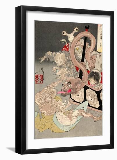 Japanese Demons-null-Framed Art Print