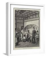 Japanese Doing Homage to the Mikado's Photograph-null-Framed Giclee Print