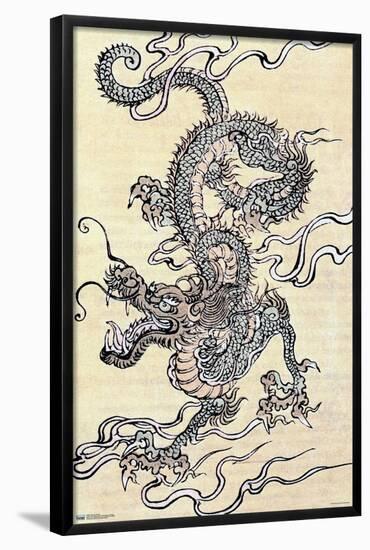 Japanese Dragon-Trends International-Framed Poster