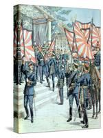 Japanese Emperor and Troops Russian-Japanese War (March 1904)-null-Stretched Canvas