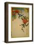 Japanese Eyeglass-Birds and Khaki Fruit-Sugakudo-Framed Art Print