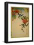 Japanese Eyeglass-Birds and Khaki Fruit-Sugakudo-Framed Art Print