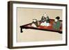 Japanese Family in Indoors-null-Framed Giclee Print