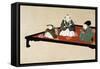 Japanese Family in Indoors-null-Framed Stretched Canvas