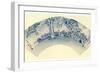 Japanese Fan Print (Ogi Shap), 19th Century-Ando Hiroshige-Framed Giclee Print