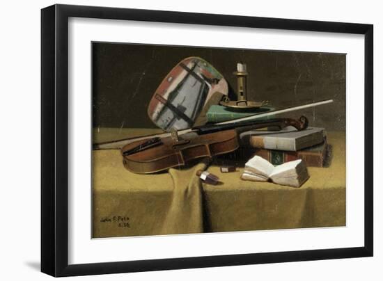 Japanese Fan, Violinand Books-John Frederick Peto-Framed Giclee Print