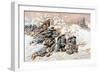 Japanese Firing on Russian Red Cross Train, Russo-Japanese War, 1904-null-Framed Giclee Print