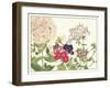 Japanese Flower Garden II-Konan Tanigami-Framed Art Print